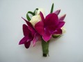Fresh Mini Rose and Orchid Boutonniere