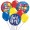 Actual patterns and colors of balloons may vary from those pictured.