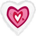 Heart Clear Mylar